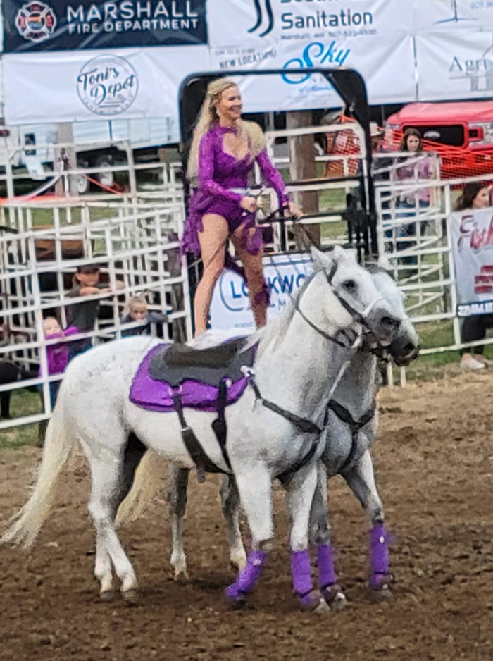 Roman Trick Rider at PRCA Rodeo