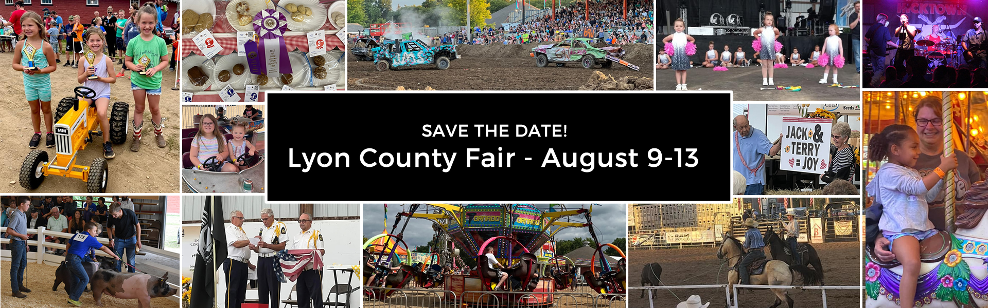 Save the Date: Lyon County Fair will be held on August 9 through 13.