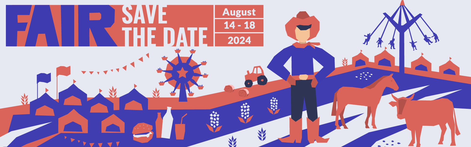 Save the Date! The 2024 Lyon County Fair will be held on August 14-18th.