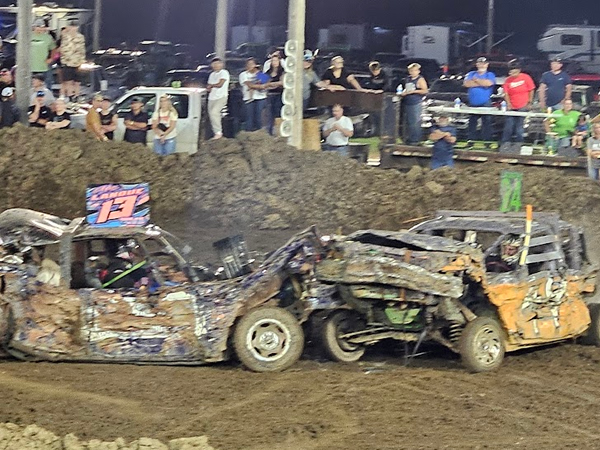 Demo Derby at 2024 Lyon County Fair